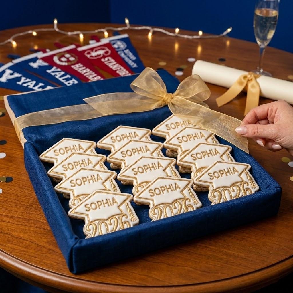 Custom Name Graduation Cap Class Of 2026 Cookie Cutter Stamp, Senior 2026, Personalized School Cookie, Graduation Gift, Grad Party Ideas