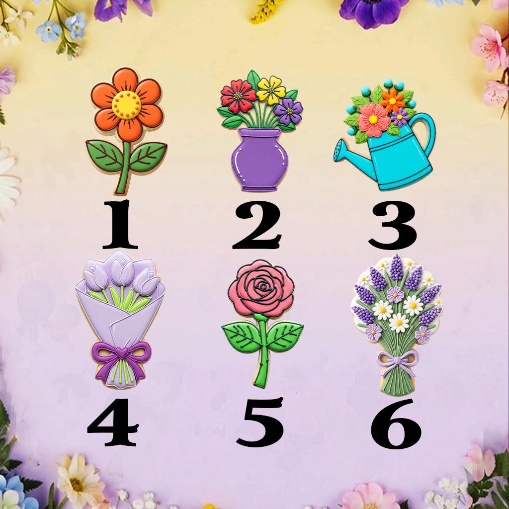 Floral MAMA Garden Cookie Cutters Set, Spring Cookie, Mother’s Day Cookie, Mother’s Gifts, Gift For Mom, 3D Printed Baking Shapes