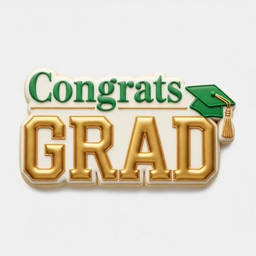 Congrats Grad Cookie Cutter, Graduation Plaque, Polymer Clay Cutter, Class of 2026 Senior Gift, Grad Cap Mold, Polyclay Tool, DIY Craft