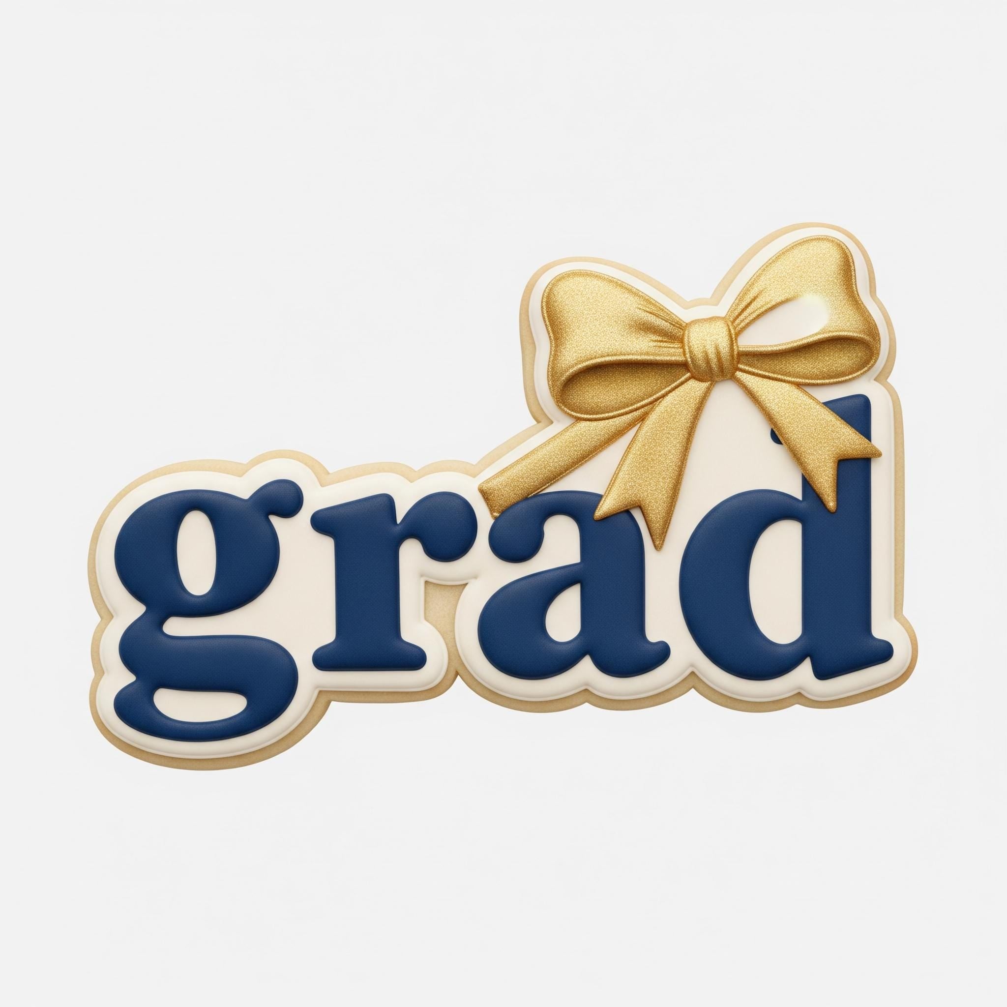 Grad Ribbon Cookie Cutter, Graduation Bow Plaque, Polymer Clay Cutter, Class of 2026 Senior Gift, Coquette Grad Mold, Polyclay Tool, DIY