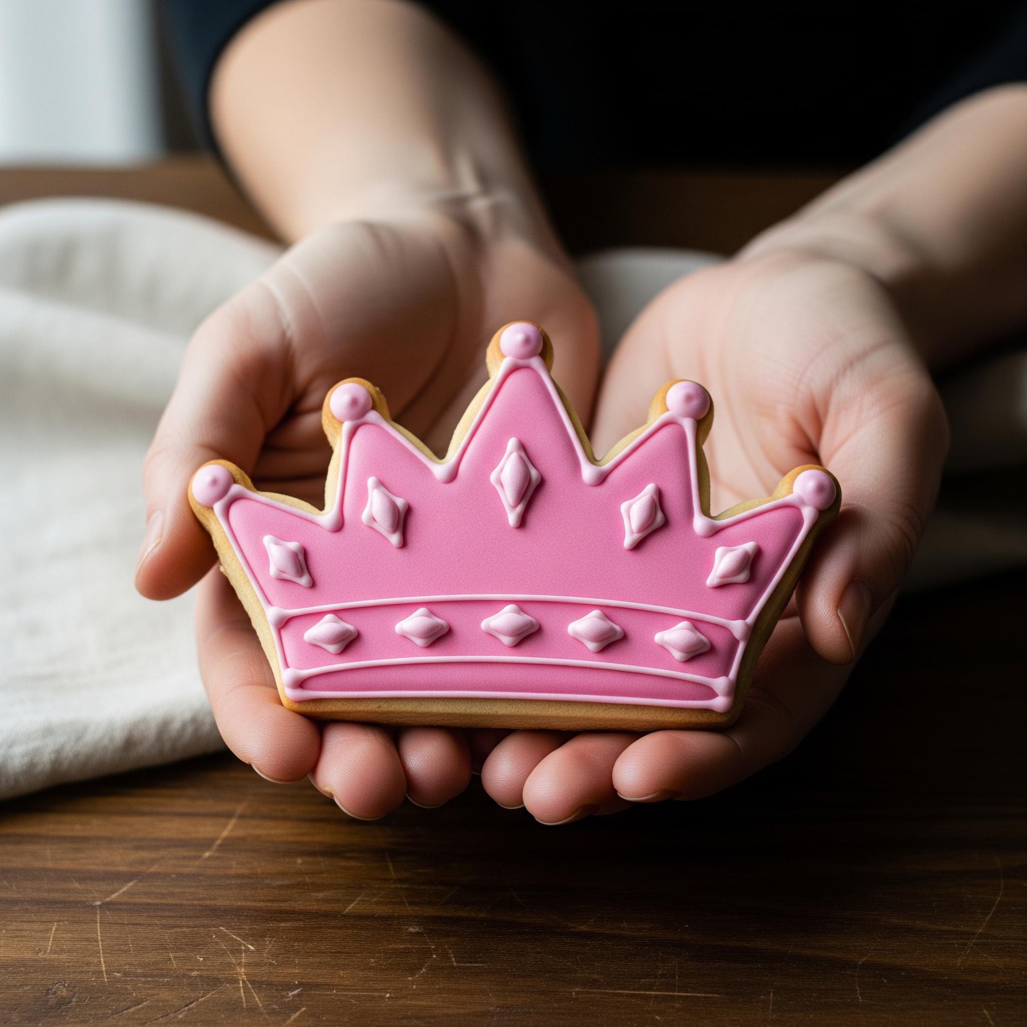 Cute Princess Crown Cookie Cutter, Polymer Clay Cutter, Royal Party Decor, Summer Baking, Polyclay for Kids Birthday, Baby Shower