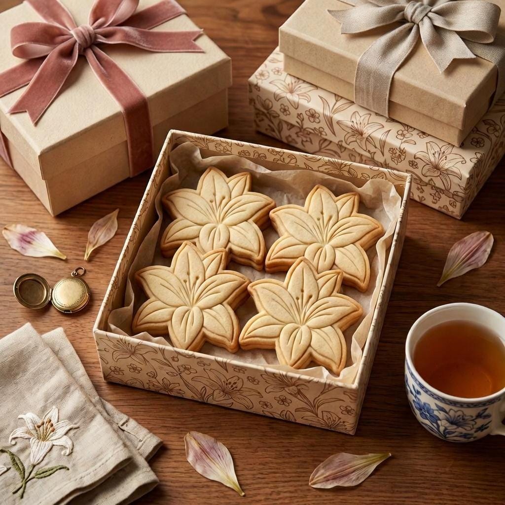 Lily Mother's Day Cookie Cutter and Stamp, Lily Flower Cookie Cutter, Floral Lily Cookie Stamp, Grandma Cookie Cutter