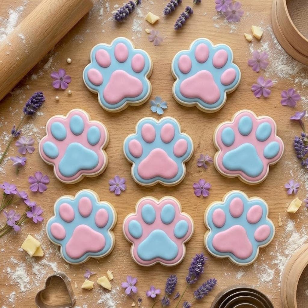 Paw Dog Cookie Cutters, Dog Cookie, Dog Gift, Gift For Mom, 3D Printed Baking Shapes, Pet Baking, Puppy Paw, Gift For Dog Lover
