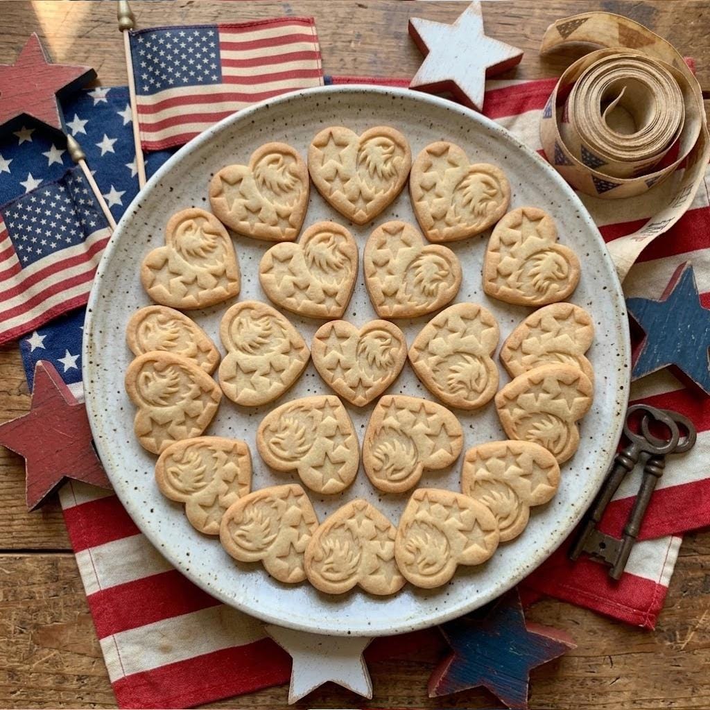 USA With Heart Bird Cutter Stamp, USA 250th Anniversary, Patriotic Baking, Patriotic Cookie, Clay Cutter, Gift For Independence