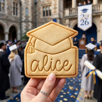 Graduation Cap Cookie Cutter and Stamp, Custom Name Graduation Cookie Cutter, Grad Cap Cookie Stamp, Class of 2026 Cutter