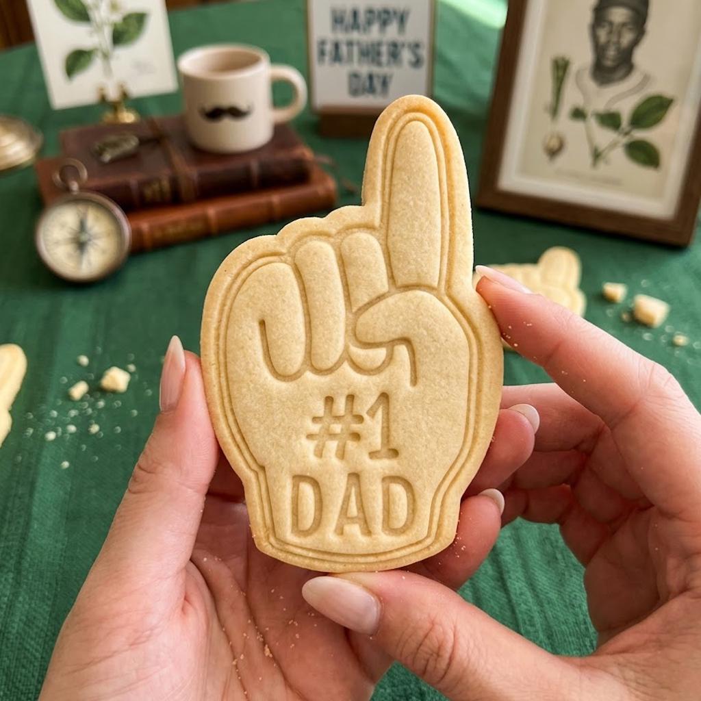 Dad Number One Cookie Cutter Set, Father's Day Gift, Dad Cookie Cutters, Custom Dad, Best Dad Ever Cookie Cutter Stamp, Gift For Dad