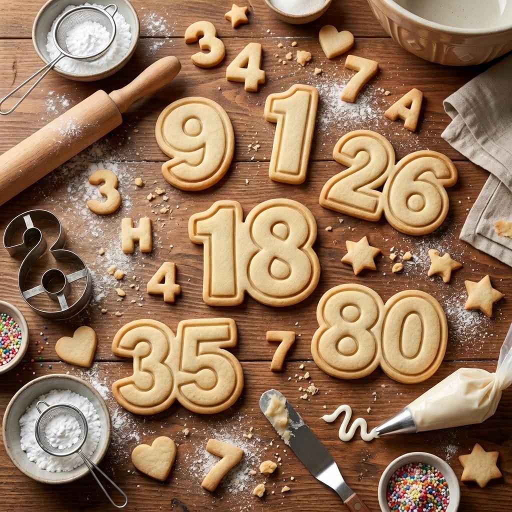 Custom Birthday Number Cookie Cutter and Stamp, Custom Age Cookie Cutter, Personalized Birthday Number Cookie Stamp