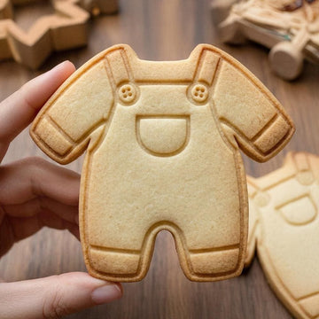 Cute Baby Romper Cookie Cutter, Polymer Clay Cutter, Baby Shower Decor, Summer Baking, Polyclay for Kids Birthday, Baby Overalls