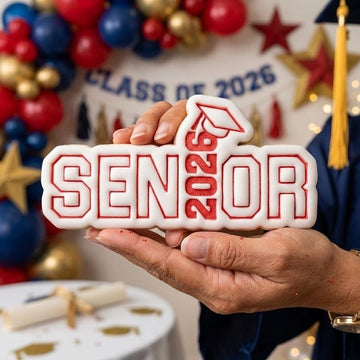 2026 Senior Grad Cap Cutter Stamp Set, Senior Grad 2026, Personalized Cookie, Class Of 2026, Graduation Year 2026 Cookie, Graduation Baking