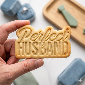 Perfect Husband Cookie Cutter, Anniversary Plaque Stamp, Polymer Clay , Husband Birthday Gift Mold, Love Plaque Tool, Polyclay DIY Craft