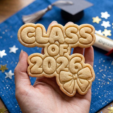 Class Of 2026 With Bow Cookie Cutter Stamp, Senior 2026, School Cookie, Graduation Gift, GRAD Baking, Grad Party Cookie Ideas