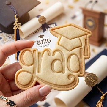 Grad Cookie Cutter and Stamp, Graduation Cookie Cutter, Class of 2026 Cookie Stamp, Senior Graduation Party Cookie Cutter