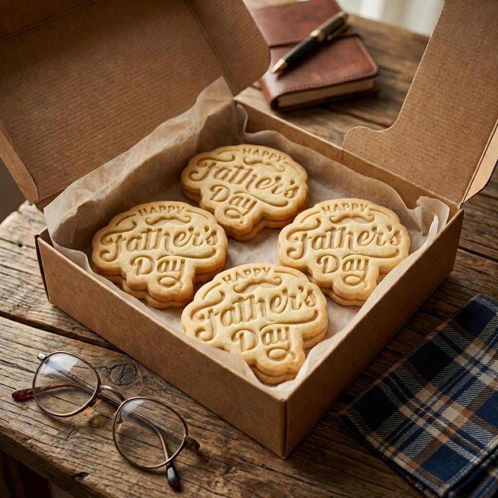 Happy Father's Day Cookie Cutter and Stamp, Dad Cookie Stamp, Father's Day Gift, Cookie Cutter for Dad