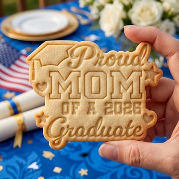 Proud Mom Of A 2026 Graduate Cookie Cutter Stamp, Senior 2026, School Cookie, Graduation Gift, Grad Party Ideas, Fondant Cutter