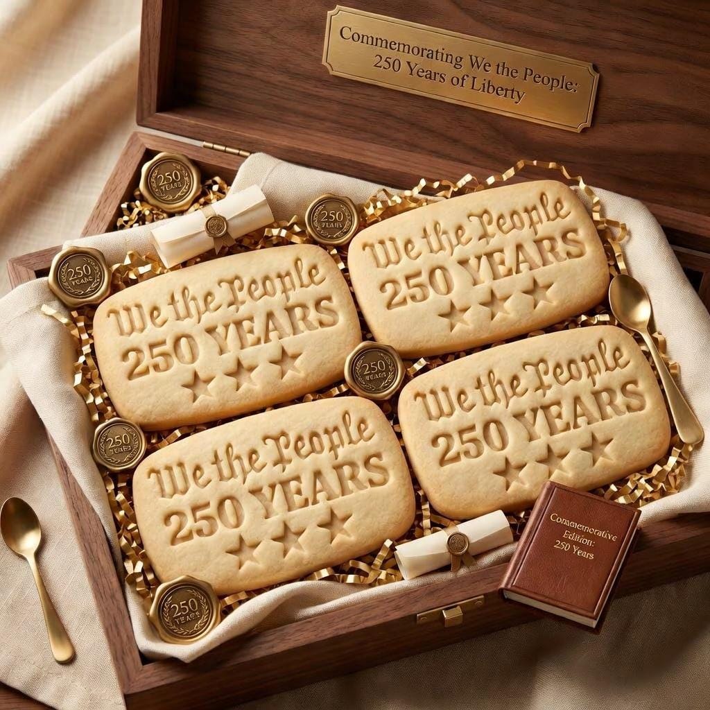 250 Years Cookie Cutter & Stamp, We The People 2026 Cookie Stamp, USA 250 Anniversary Cookie Cutter, Patriotic Cookie Gift
