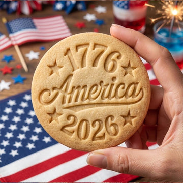 1776 2026 America Cookie Cutter Stamp, 250th Anniversary Cookie Stamp, Independence Day Gift, Patriotic Baking, 250 Years of Freedom