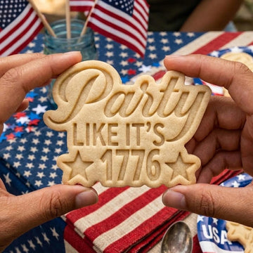 Party Like It's 1776 Cookie Cutter Stamp, 250th Anniversary Cookie Stamp, Independence Day Gift, Patriotic Baking, 250 Years of Freedom