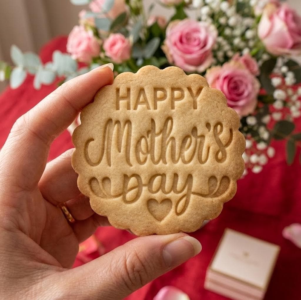 Happy Mother's Day Cutter & Stamp Set, MAMA Cookie Cutter, Custom Mom, Cookie Stamp, Fondant Cutter, Mother's Day Gifts, Love You Mom