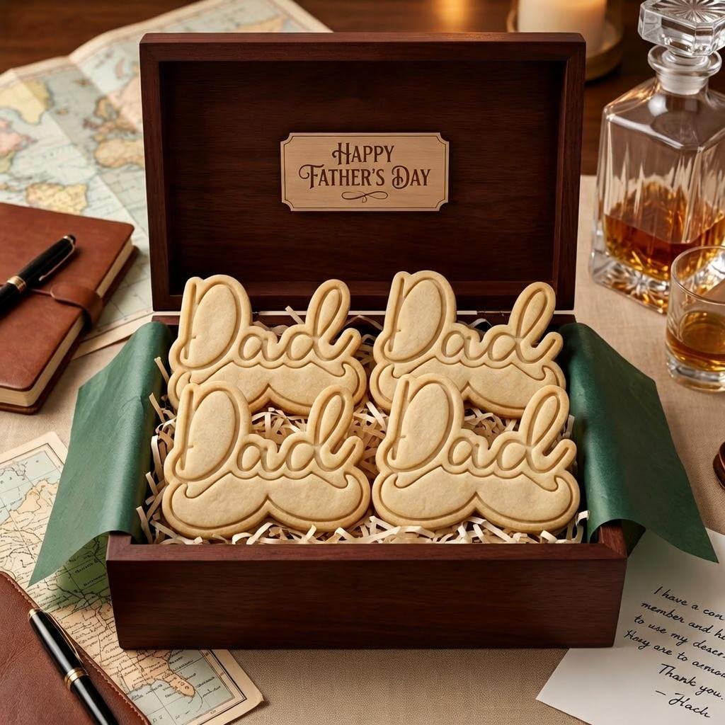 Dad Mustache Cookie Cutter & Stamp, Father's Day Cookie Cutter, Daddy Cookie Stamp