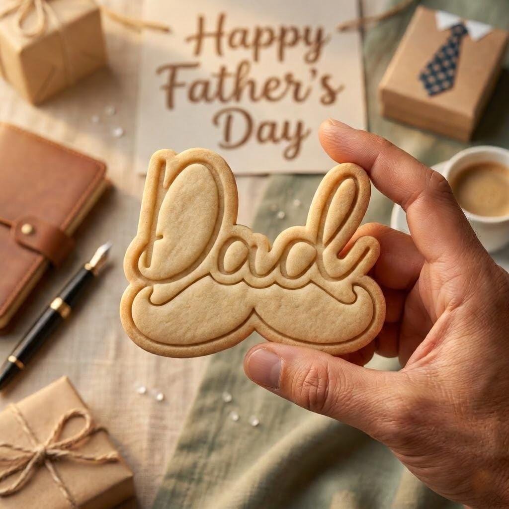 Dad Mustache Cookie Cutter & Stamp, Father's Day Cookie Cutter, Daddy Cookie Stamp
