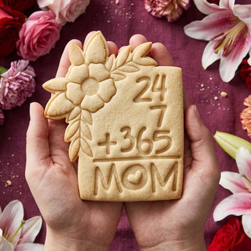 365 Mom Cookie Cutter Stamp, MAMA Cookie, Custom Mom, Fondant Cutter, Mother's Day Gifts, Grandma Cookie Cutter, Mom Floral Cutter, Mom Rose