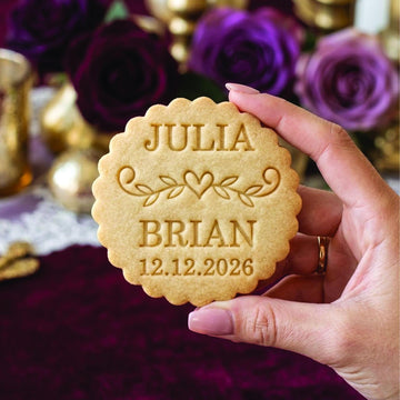 Custom Wedding Name Date Cookie Cutter Stamp Set, Personalized Wedding Cutter, Date Cookie Stamp, Wedding Gifts, Baking Wedding