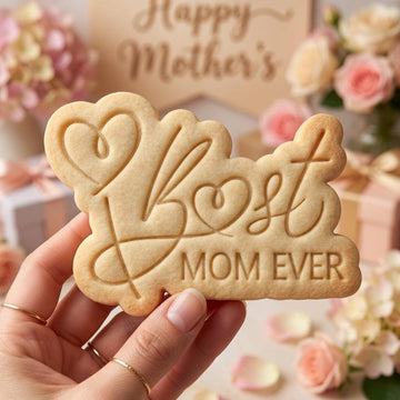 Best Mom Ever Cookie Cutter and Stamp, Mother's Day Cookie Stamp, Mommy Cookie Cutter