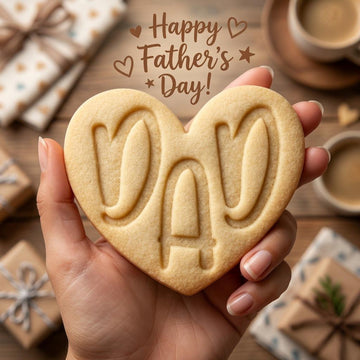 Dad Heart Cookie Cutter and Stamp, Father's Day Cookie Cutter, Daddy Cookie Stamp