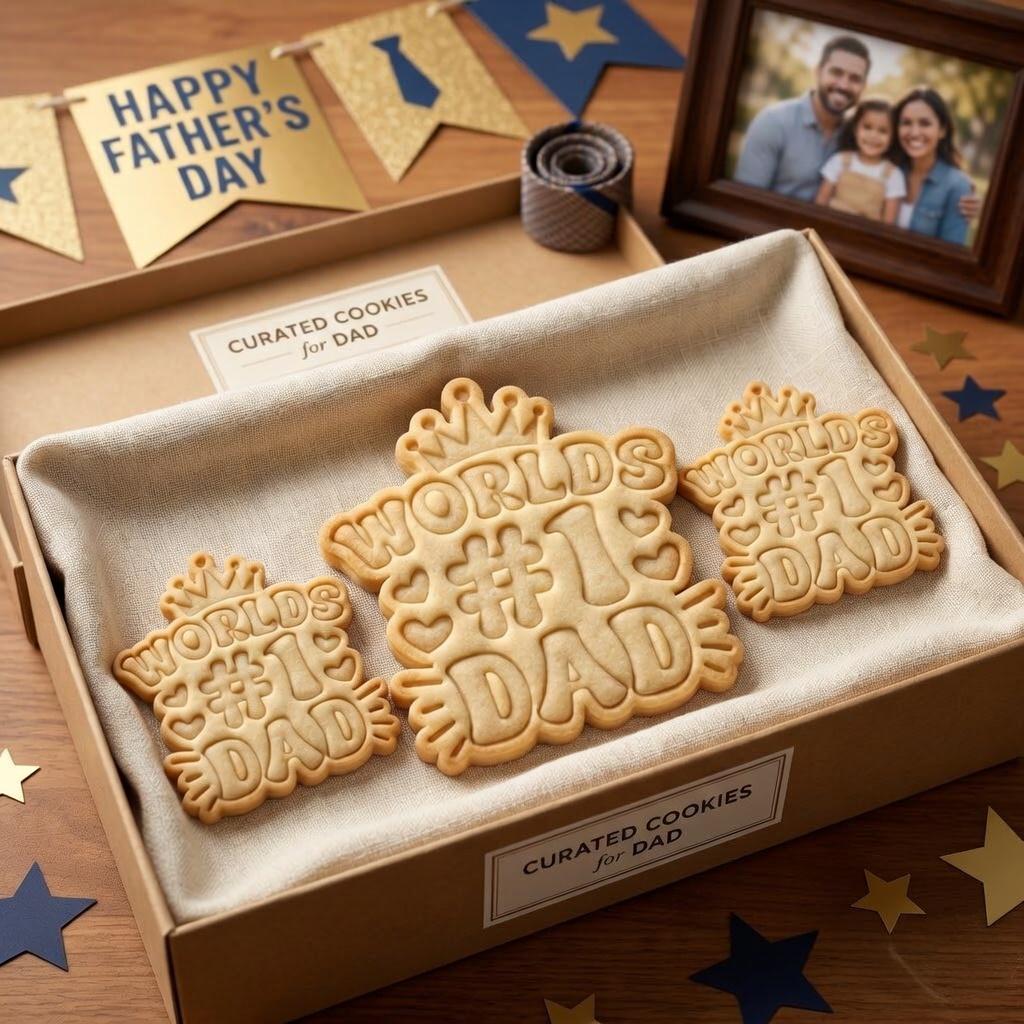 World's First Dad Cookie Cutter and Stamp, Father's Day Cookie Cutter, Daddy Cookie Stamp, Papa Gift Cookie Cutter