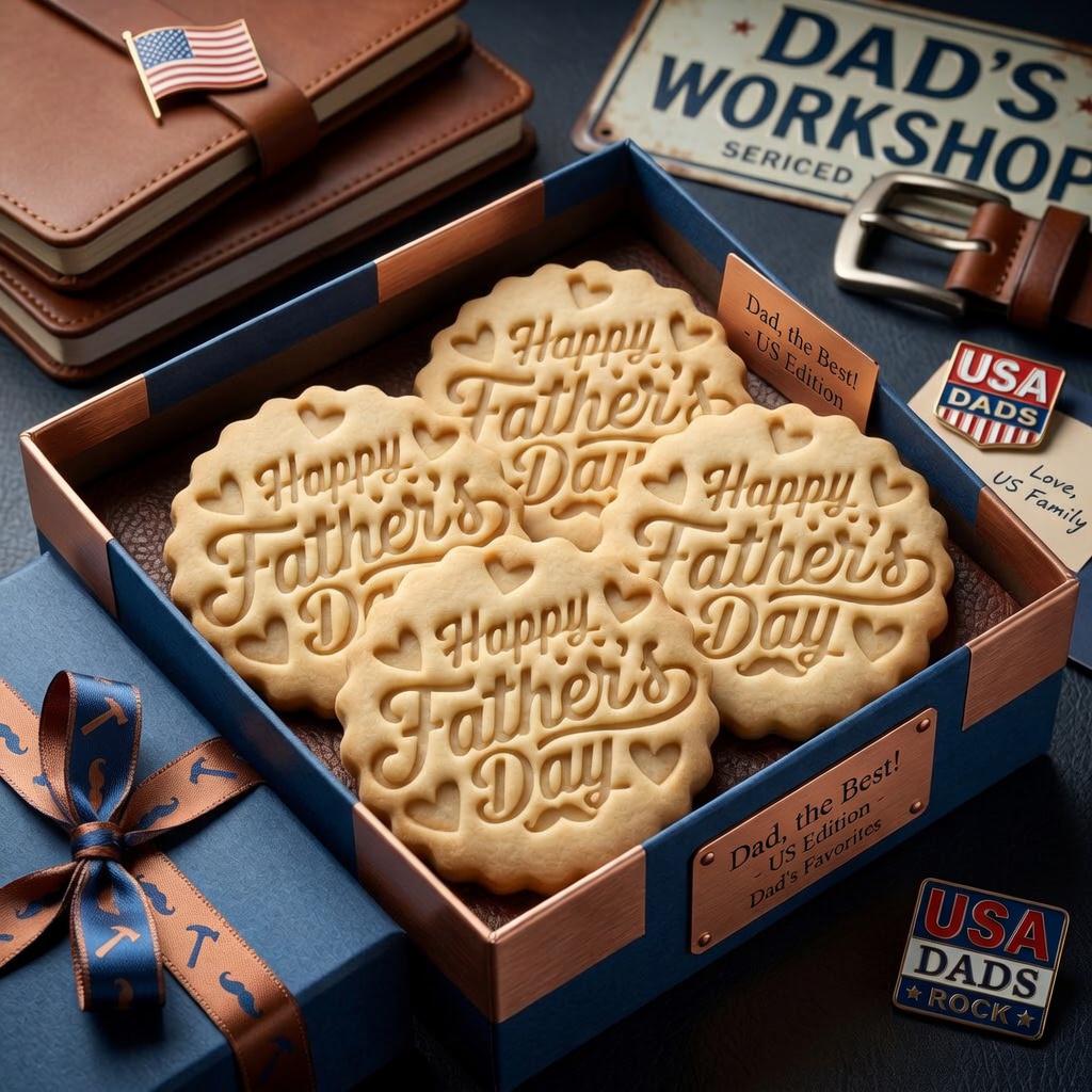 Happy Father's Day Cookie Cutter and Stamp, Dad Cookie Stamp, Papa Gift Cookies
