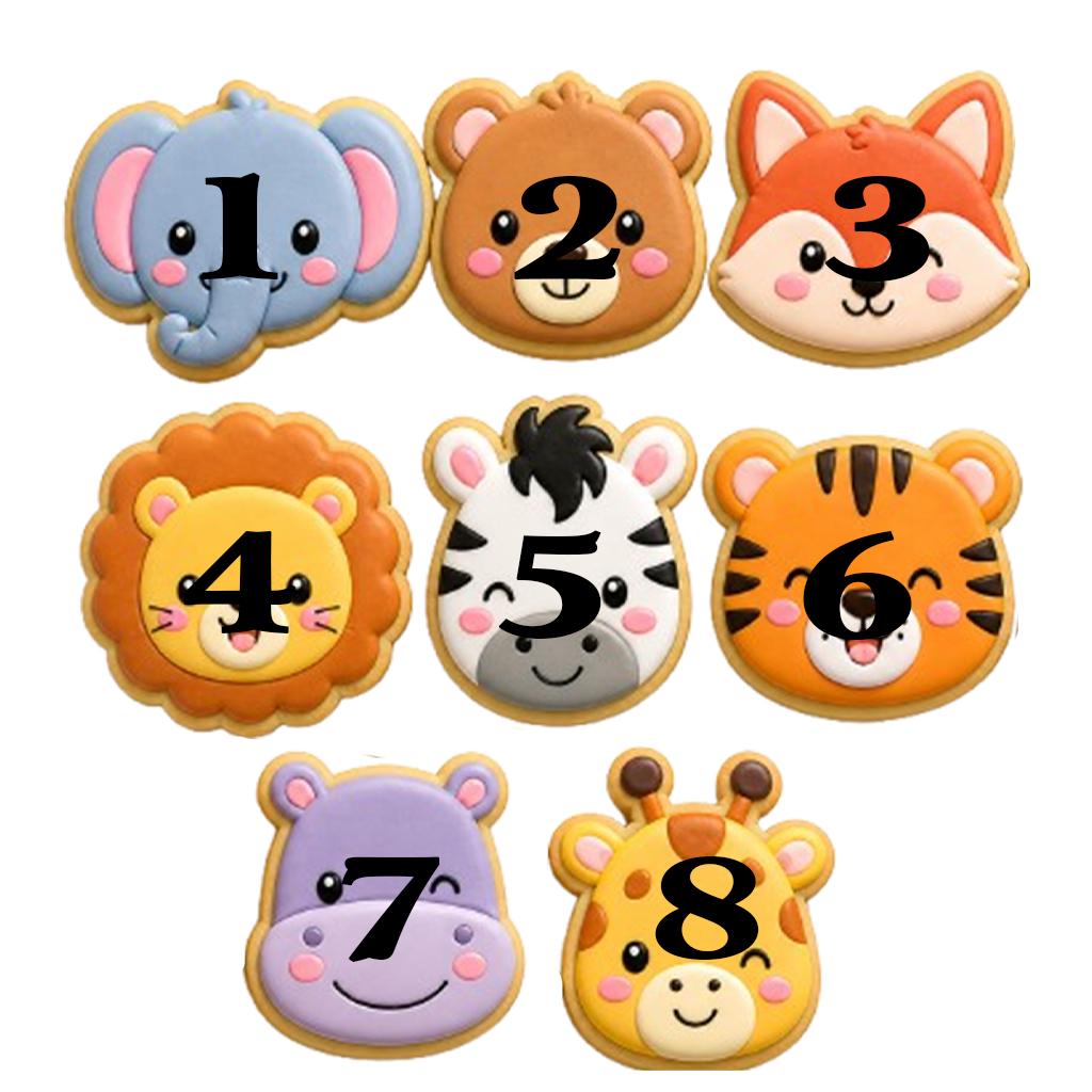 Animal Cute Baby Cookie Cutter Set, Baby Showers, Birthday Cutter, Birthday Gifts, Baby Cutter, Fondant Cutter, Birthday Party