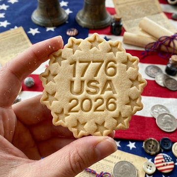 USA 1776 2026 Cookie Cutter Stamp Set, 250th Anniversary Cookie Stamp, Independence Day Gift, Patriotic Baking, 250 Years of Freedom