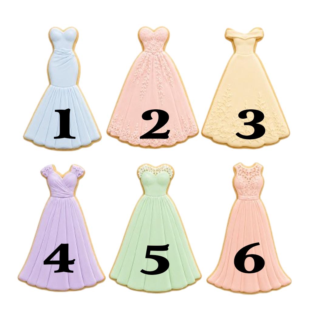 Wedding Dress Cookie Cutters, Elegant Wedding Cookie Cutters, Wedding Cutter Set, Dress  Fondant Cutter, Wedding Gifts, Baking Wedding