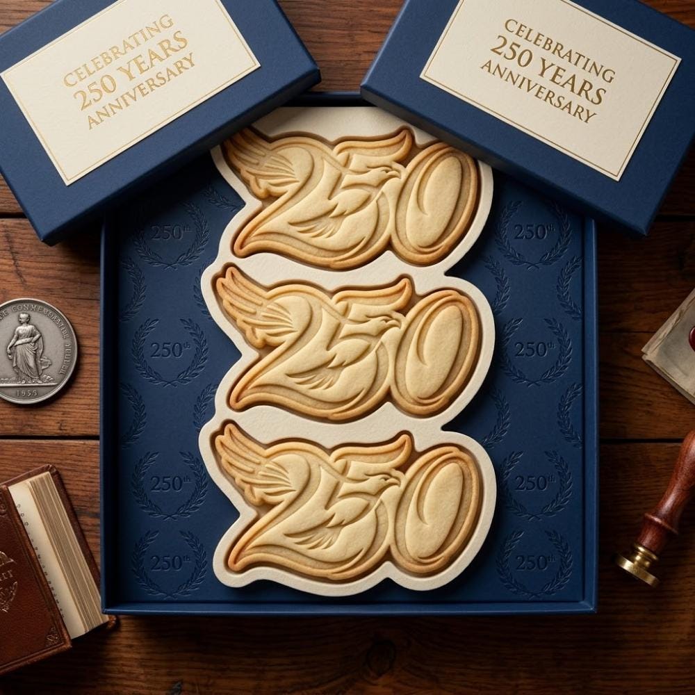 Flying Eagle 250 Cookie Cutter & Stamp, 250th Anniversary Stamp, 4th of July Cutter, Independence Day Stamp