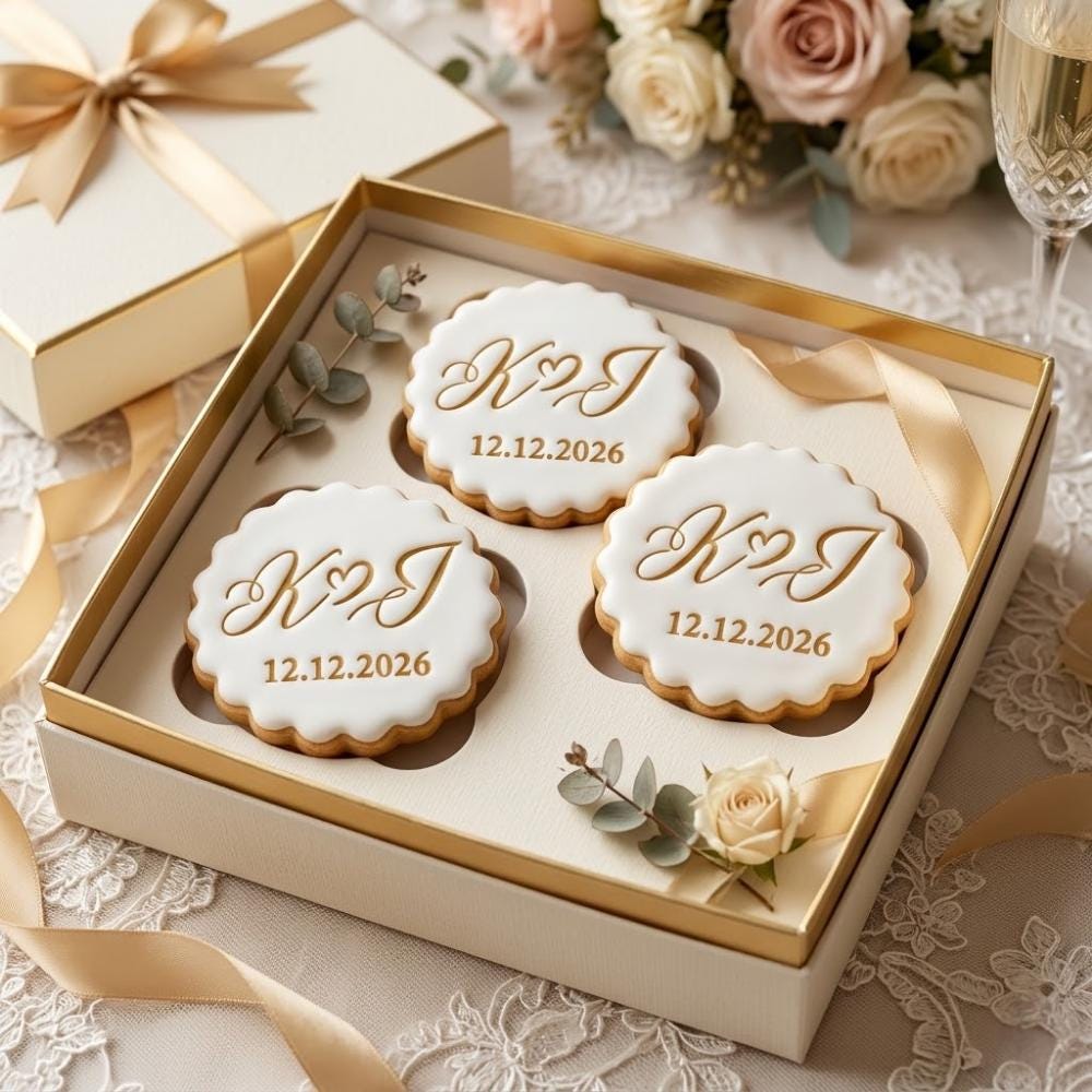 Personalized Name & Date Cookie Cutter and Stamp, Custom Bridal Shower Cookie Cutter, Engagement Party Cookie Stamp, Bachelorette Party Gift