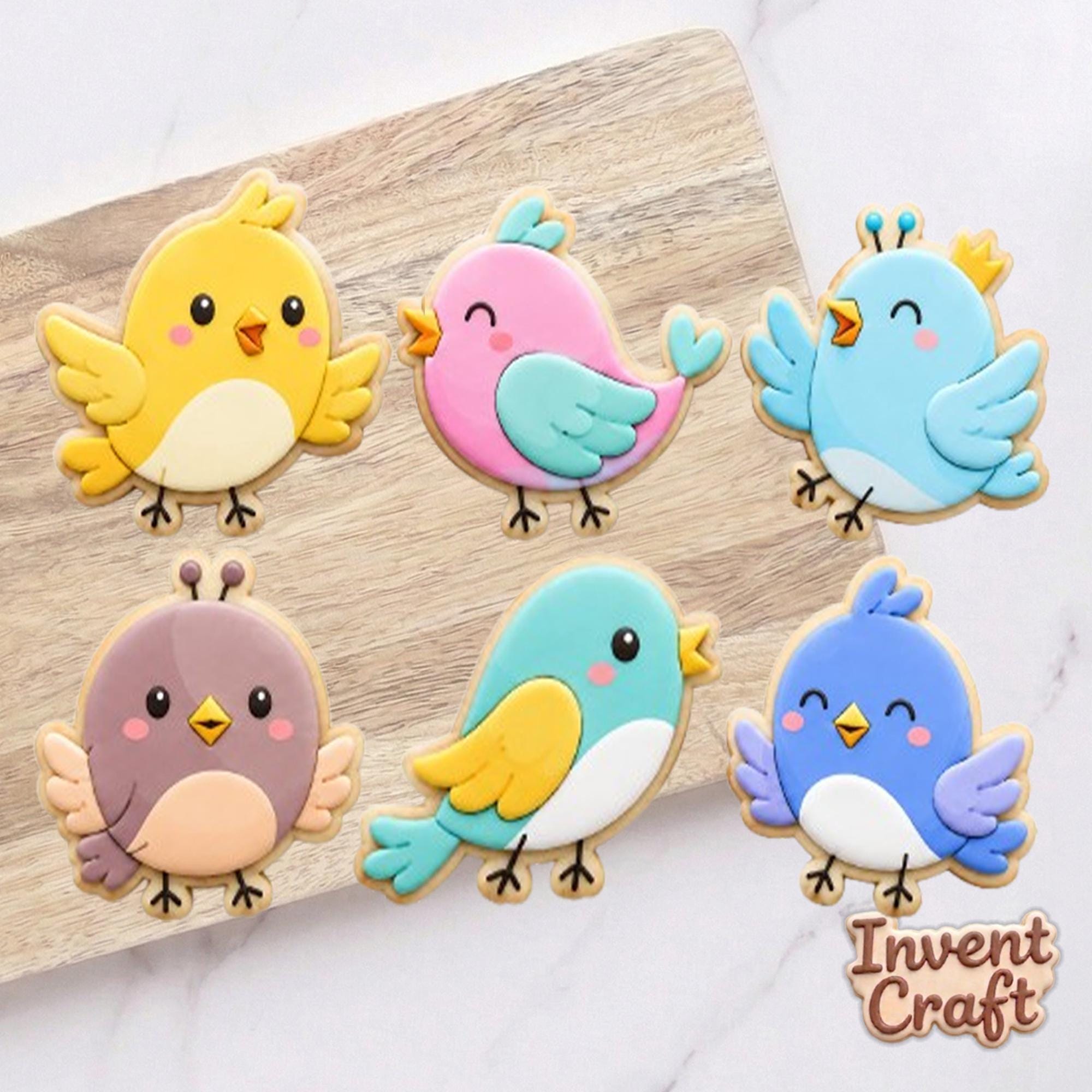 Cute Bird Cookie Cutter Set, Bird Cutter, Baby Showers, Birthday Cookie, Birthday Gifts, Baby Girl Cutter, Fondant Cutter, Summer Cutter