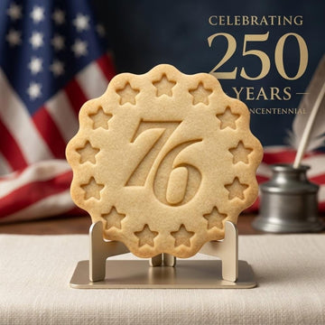 76 Patriotic Cookie Cutter and Stamp, Spirit of 76 Cookie Cutter, 1776-2026 Independence Day Cookie Stamp, America 250 Anni Cookie Cutter