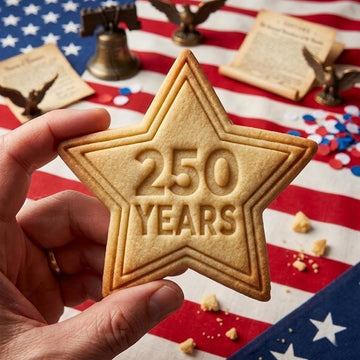 250 Years With Star Cookie Cutter Stamp Set, 250th Anniversary Cookie Stamp, Patriotic Baking, 250 Years of Freedom, 4th Of July