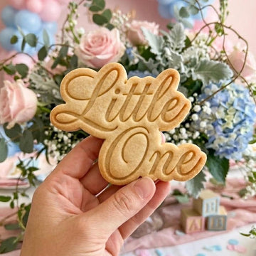 Little One Cookie Cutter Stamp, Baby Gift, Baby Shower Cookie Cutters, Custom Cookie, Birthday Baking, Fondant Cutter, Text Cookie Cutter