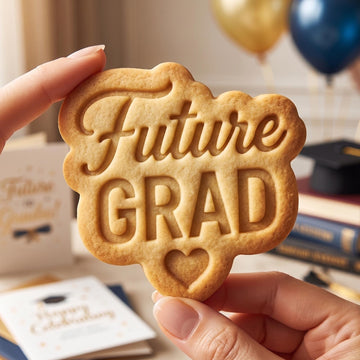 Future Grad Cookie Cutter, Graduation Heart Stamp, Polymer Clay Cutter, Class of 2026 Gift Mold, Student Plaque Tool, Polyclay DIY Craft