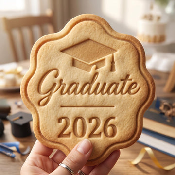 Graduate 2026 Cookie Cutter, Class of 2026 Graduation Stamp, Polymer Clay Cutter, Senior Party Gift Mold, Grad Plaque, Polyclay DIY Craft