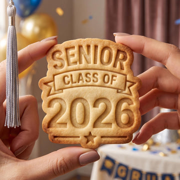 Senior Class of 2026 Cookie Cutter, Graduation Ribbon Stamp, Polymer Clay Cutter, High School Grad Gift Mold, Senior Plaque, Polyclay DIY