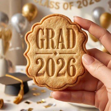 Grad 2026 Cookie Cutter, Class of 2026 Graduation Stamp, Polymer Clay Cutter, Senior Party Gift Mold, Grad Plaque Tool, Polyclay DIY
