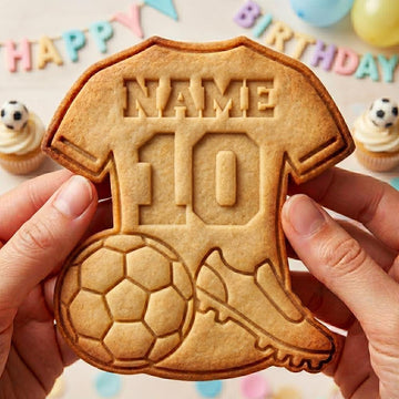 Custom Soccer Jersey Cookie Cutter, Football Shirt Name Stamp, Polymer Clay Cutter, Sports Birthday Gift Mold, Soccer Plaque, Polyclay DIY