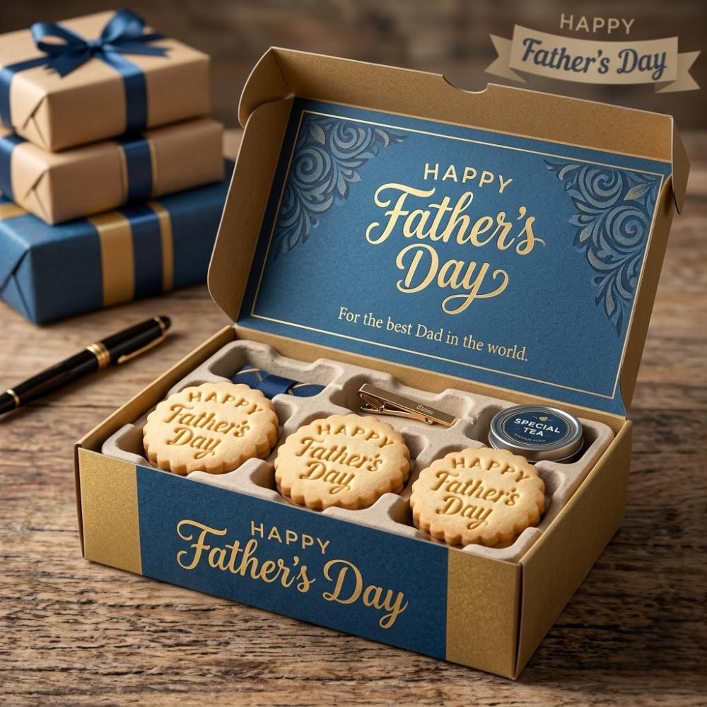 Happy Father's Day Cookie Cutter & Stamp, Papa Birthday Cookie Mold, Father's Day Fondant Cookie Cutter