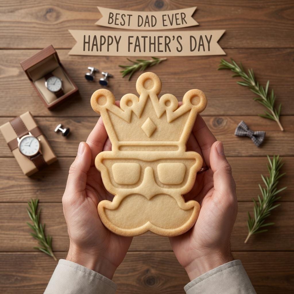 King Dad Cookie Cutter and Stamp, Father's Day Cookie Cutter, Daddy Cookie Cutter, Crown Mustache Cookie Stamp, Best Dad Ever Cookie Cutter