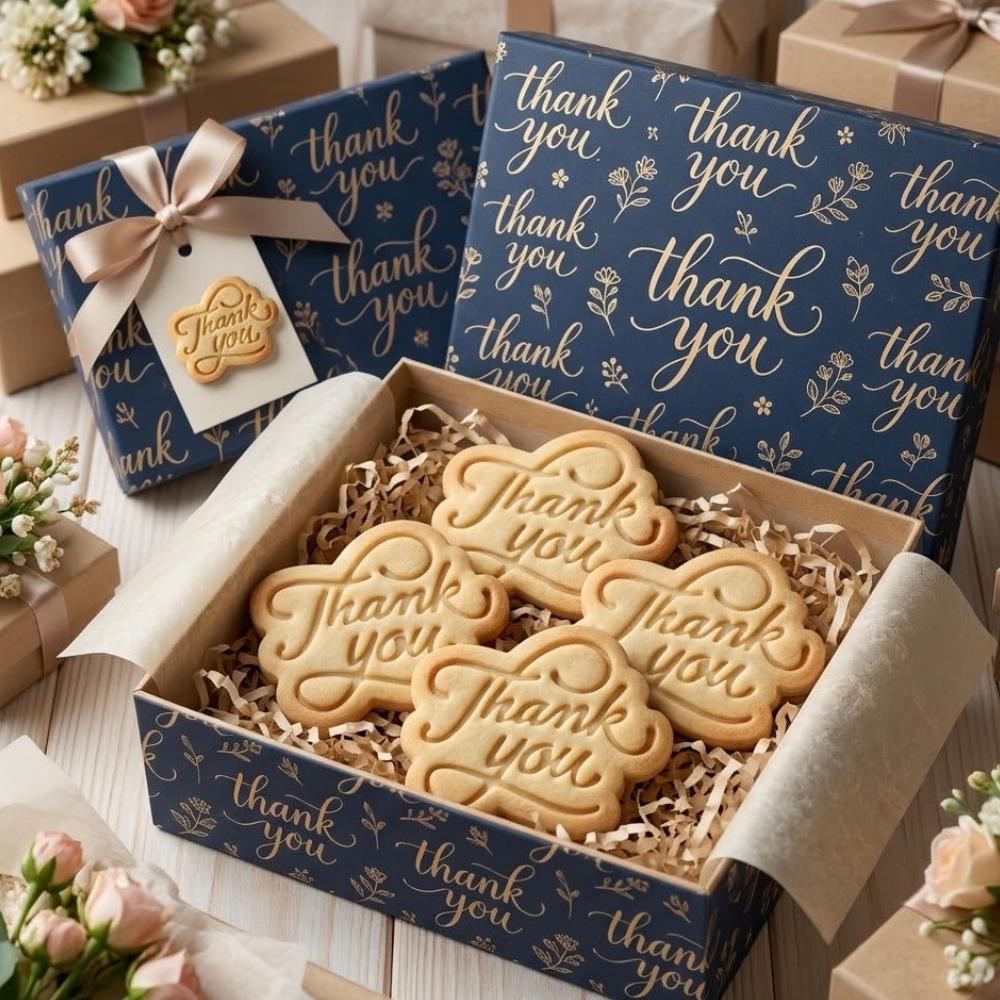 Thank You Cookie Cutter & Stamp, Father's Day Cookie Cutter, Graduation 2026 Cookie Stamp, Wedding Gifts