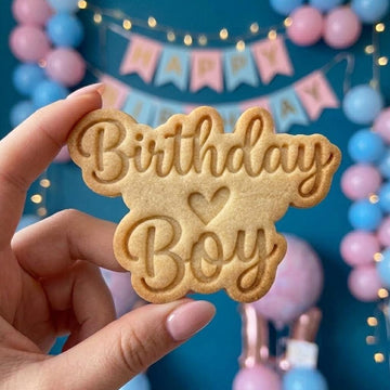 Birthday Boy Cookie Cutter Stamp, Baby Gift, Baby Shower Cookie Cutters, Custom Cookie Cutter Stamp, Birthday Baking, Happy Birthday