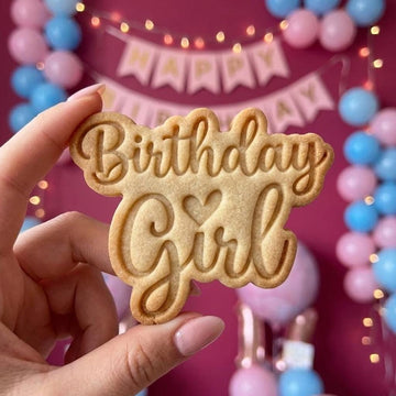 Birthday Girl Cookie Cutter Stamp, Baby Gift, Baby Shower Cookie Cutters, Custom Cookie Cutter Stamp, Birthday Baking, Happy Birthday