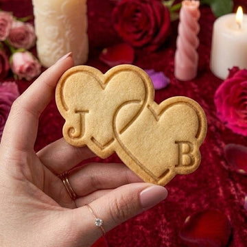 Custom Letter Wedding With Heart Cookie Cutter Stamp Set, Personalized Fondant Cutter, Name Date Cookie Stamp, Wedding Gifts, Couple Cookie